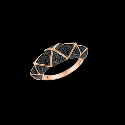 Bague moyen modèle 5 cœurs PG / BD