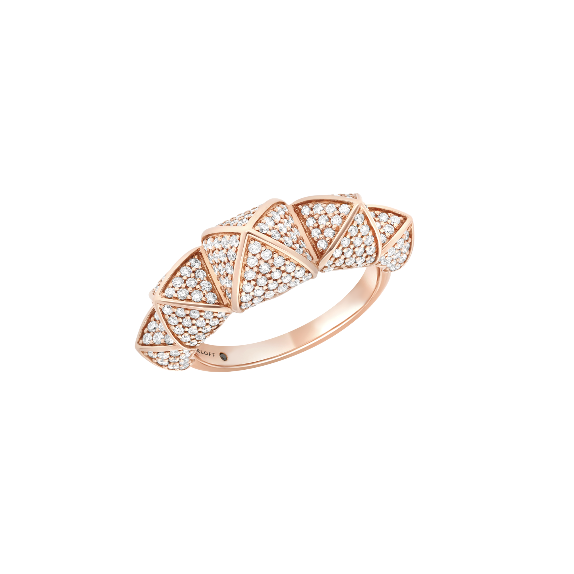Bague moyen modèle 5 cœurs PG / D