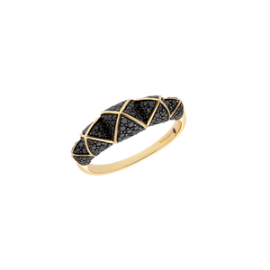 Bague petit modèle 5 cœurs YG / BD