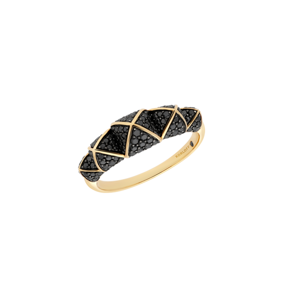 Bague petit modèle 5 cœurs YG / BD