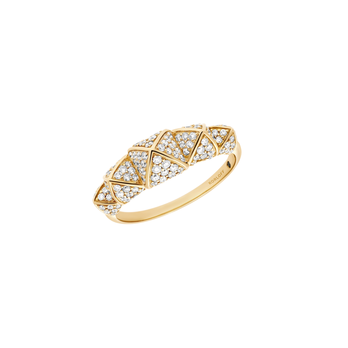 Bague petit modèle 5 cœurs YG / D