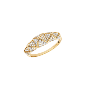 Bague petit modèle 5 cœurs YG / D