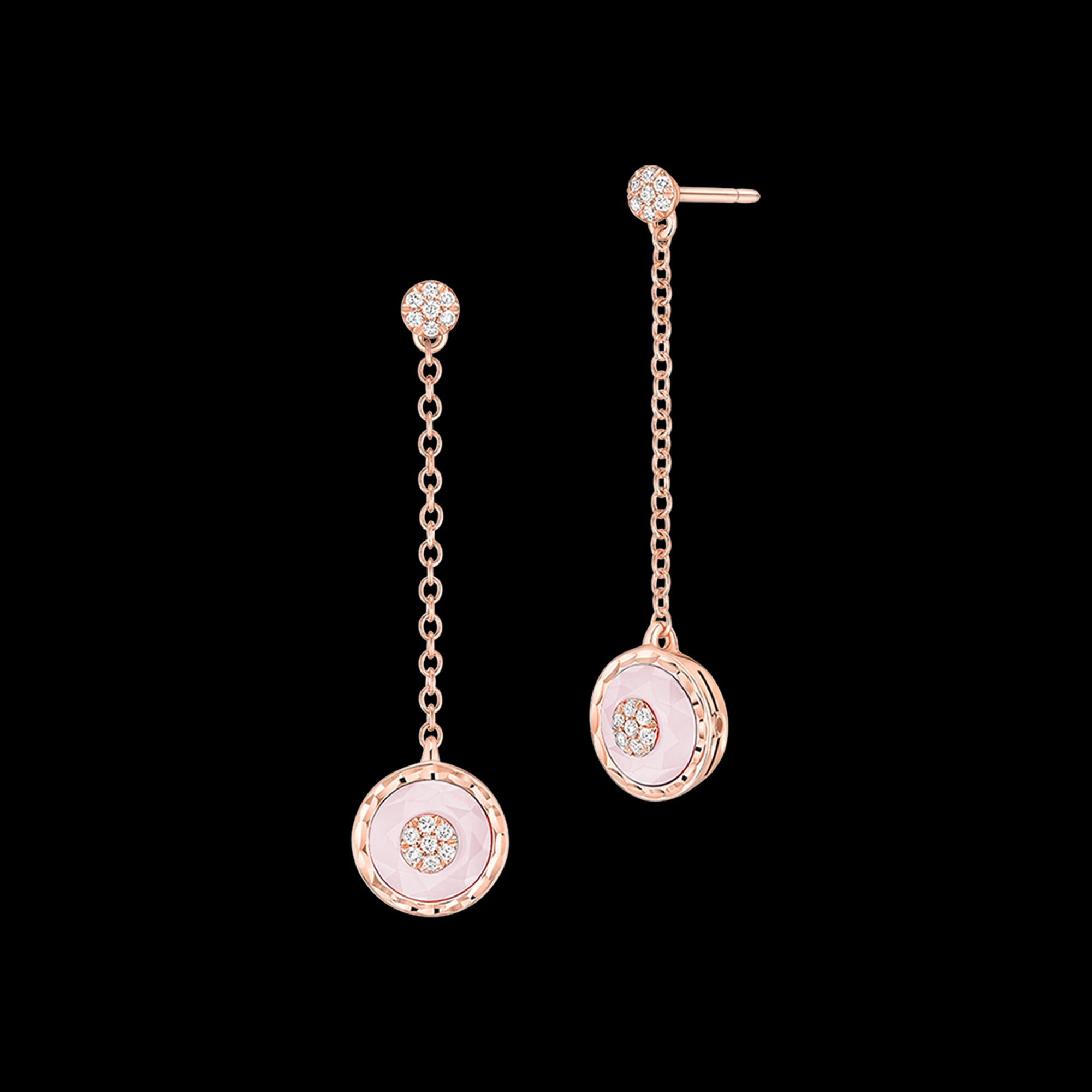 Boucles d'oreilles rond longues PG / D - RA