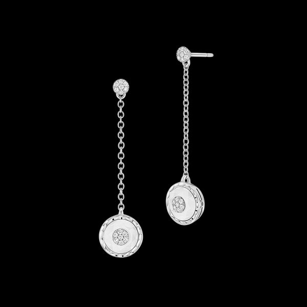 Boucles d'oreilles rond longues WG / D - O