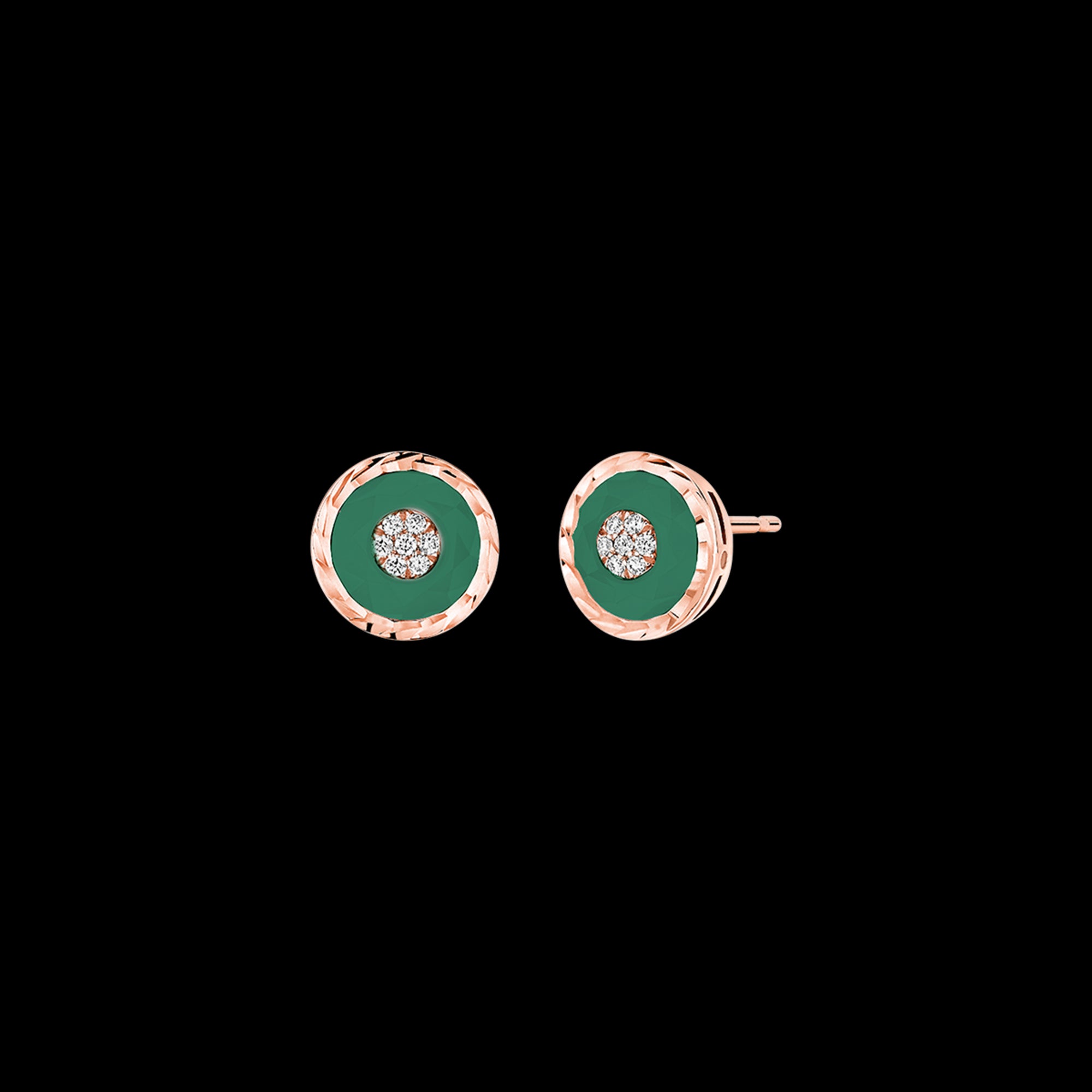 Boucles d'oreilles rond PG / D - GA