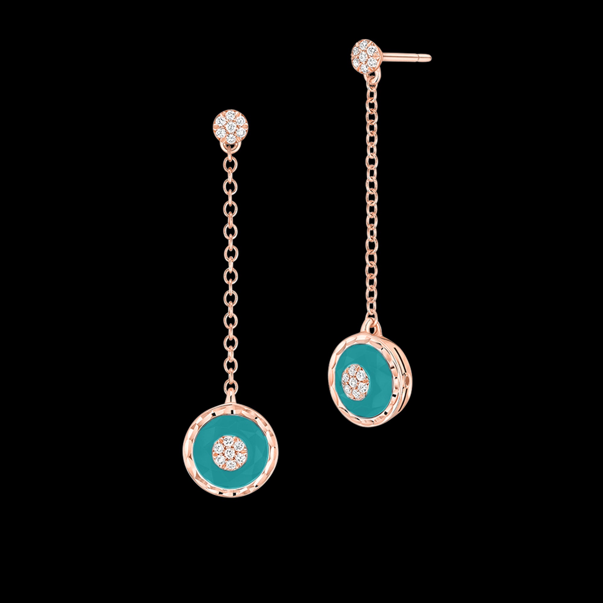 Boucles d'oreilles rond PG / D - GA