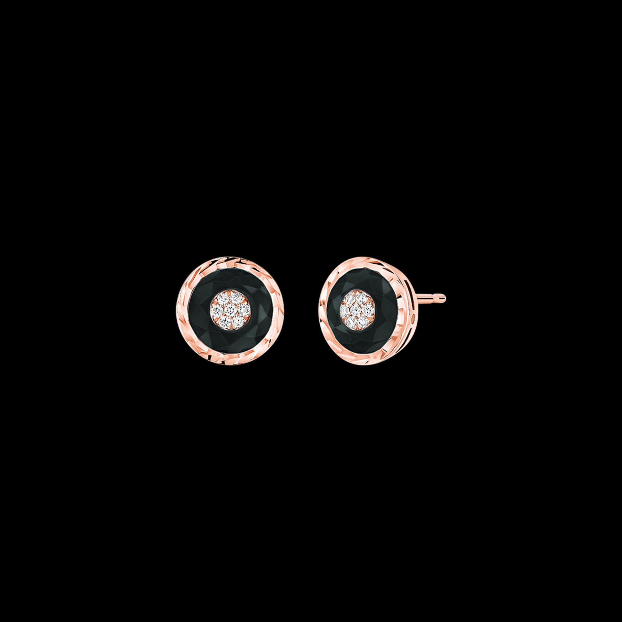 Boucles d'oreilles rond PG / D - O