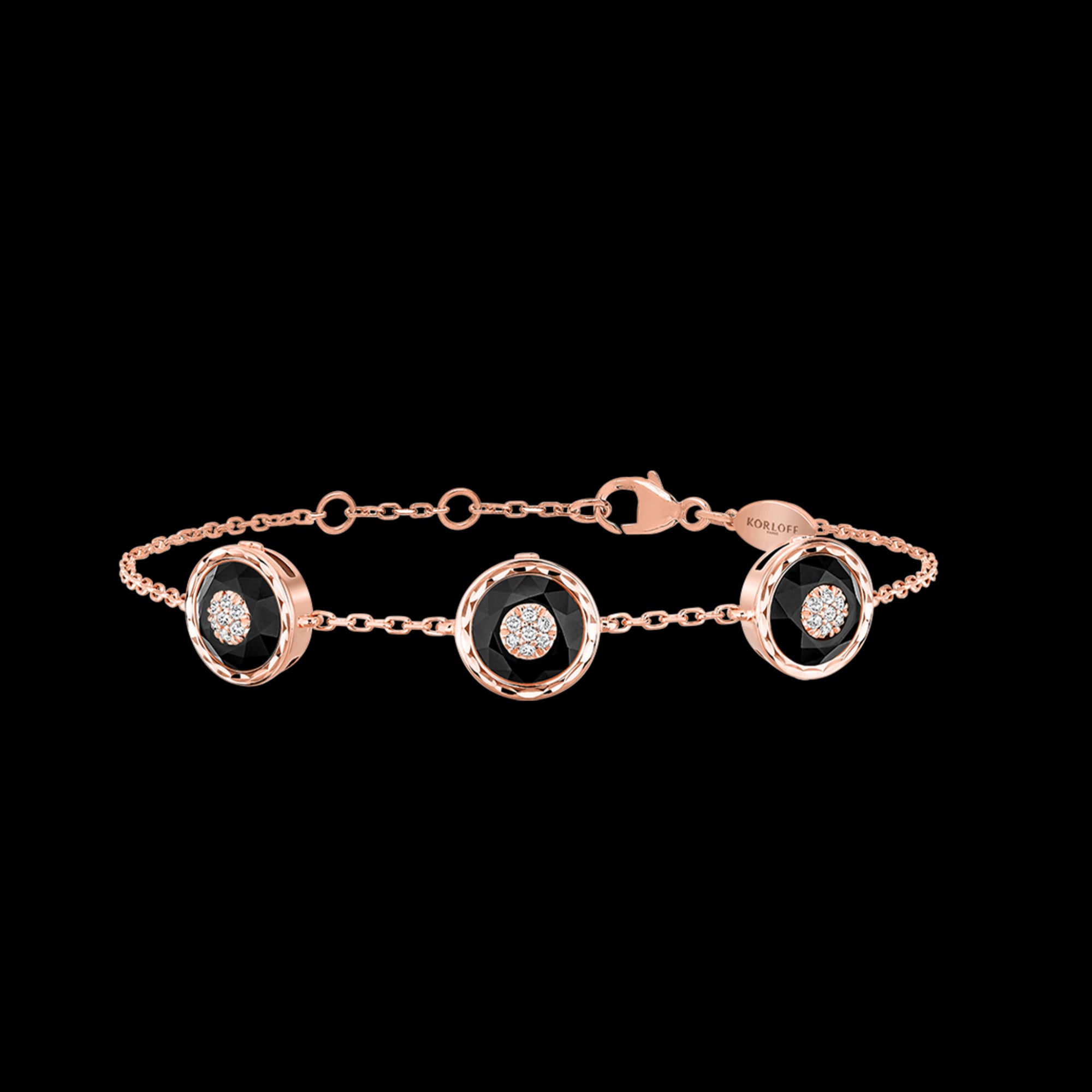 Bracelet chaîne 3 ronds PG / D - O