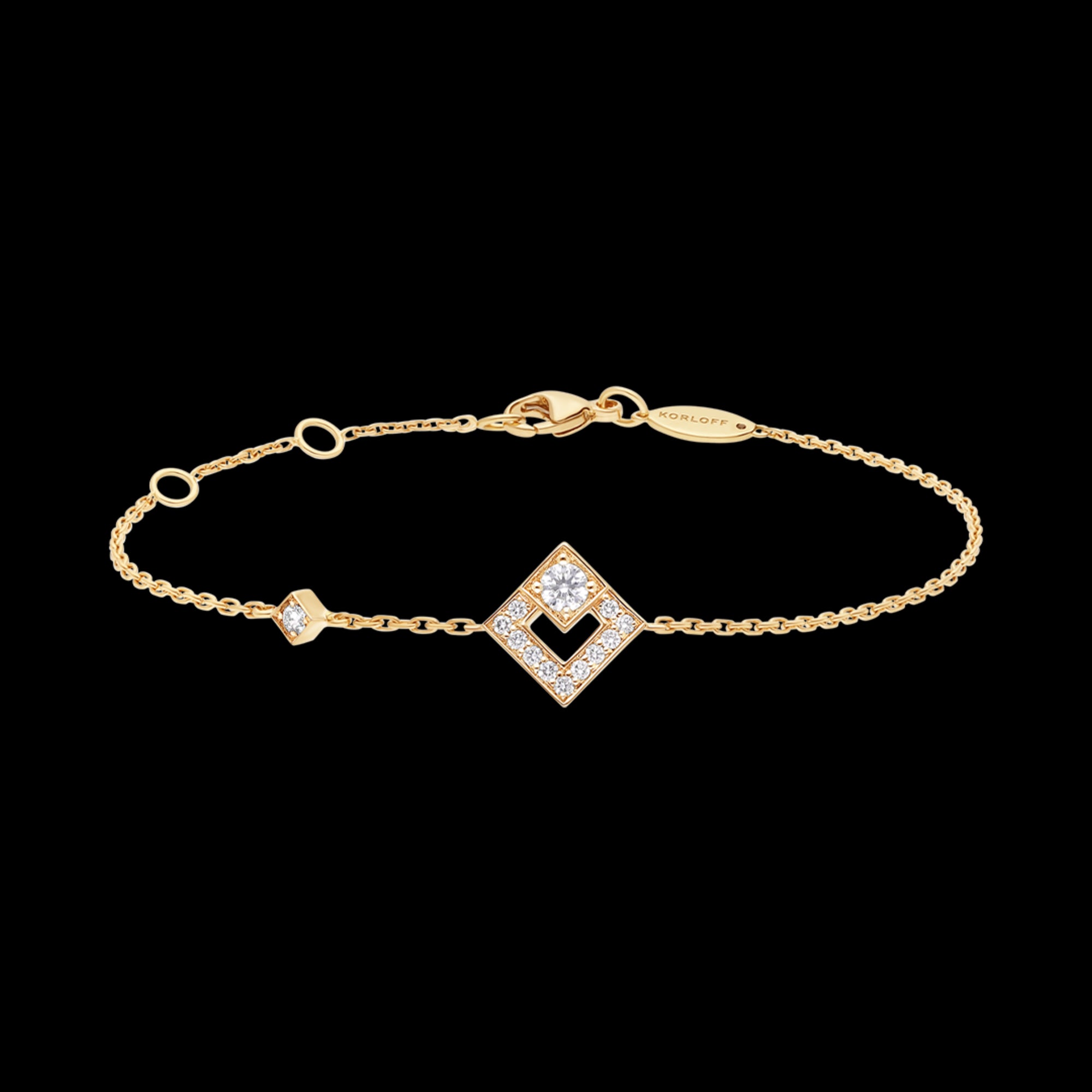 Bracelet chaîne moyen modèle YG / D