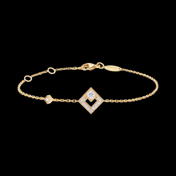 Bracelet chaîne moyen modèle YG / D