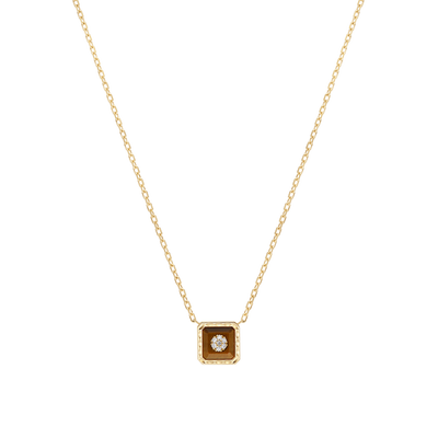 Collier carré YG / D - TE