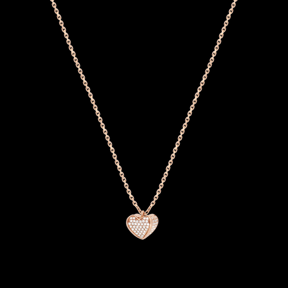 Collier grand modèle 1 cœur PG / D