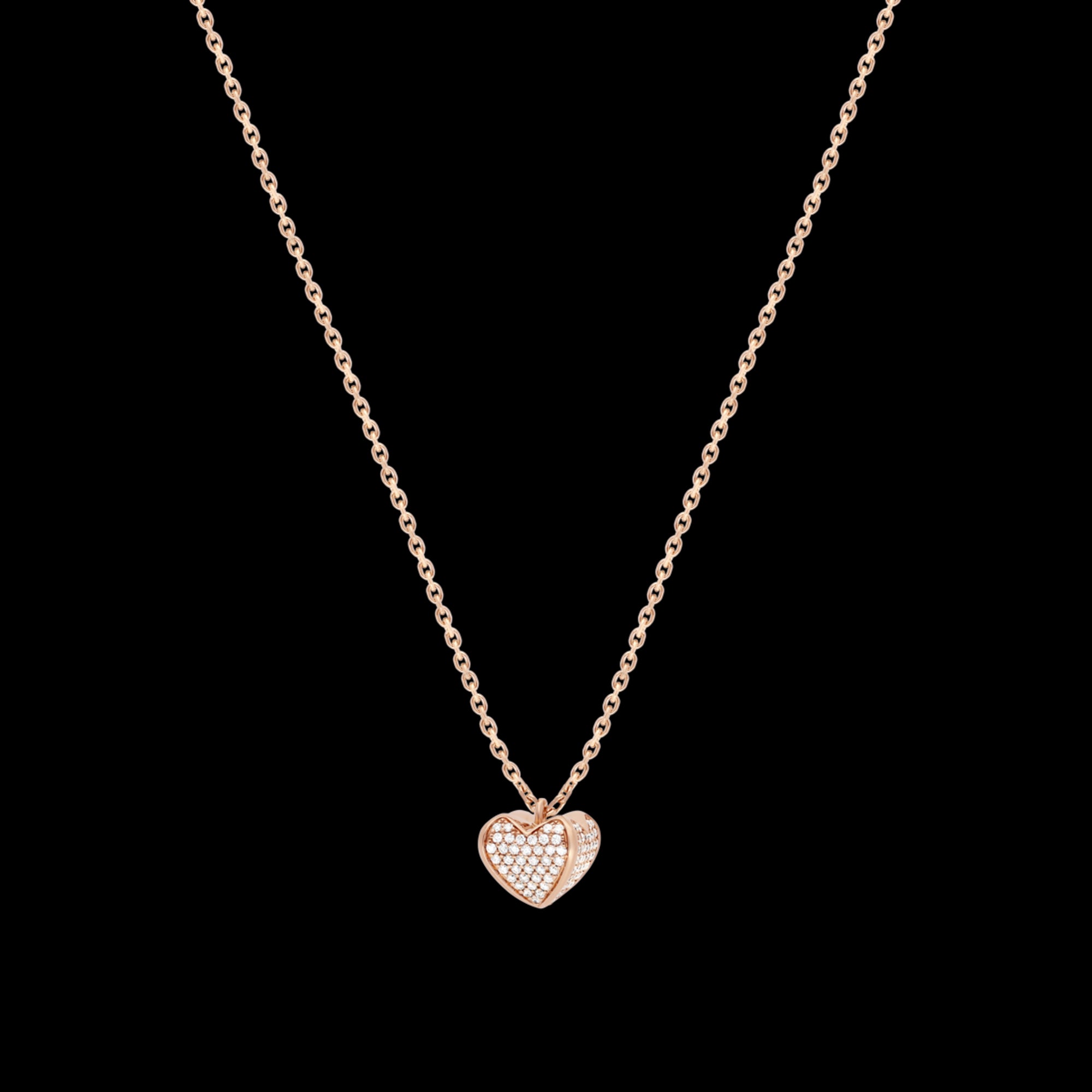 Collier grand modèle 1 cœur PG / D