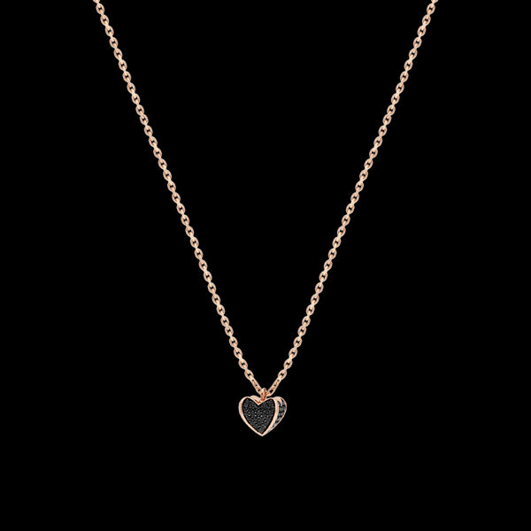 Collier moyen modèle 1 cœur PG / BD