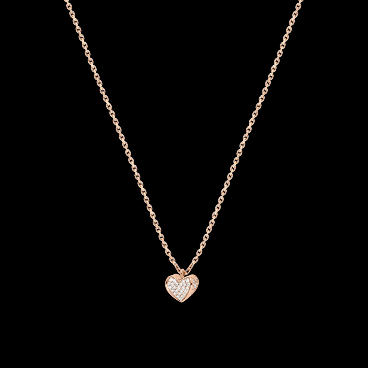 Collier moyen modèle 1 cœur PG / D