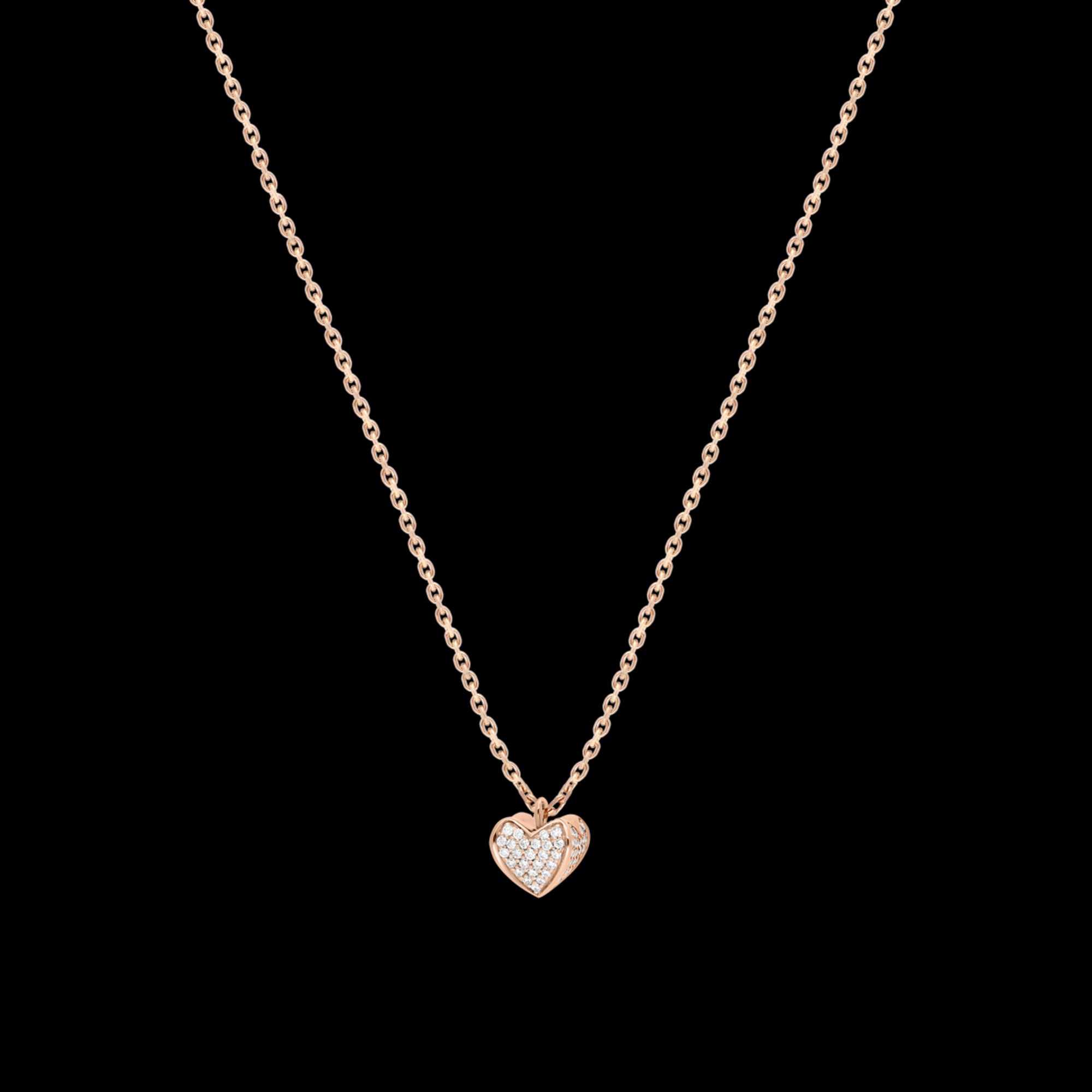 Collier moyen modèle 1 cœur PG / D