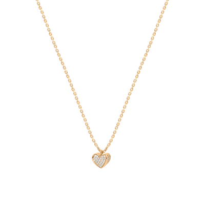 Collier moyen modèle 1 cœur YG / D
