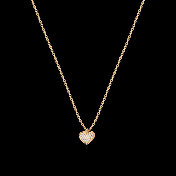 Collier moyen modèle 1 cœur YG / D