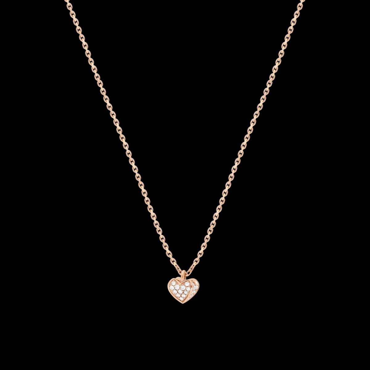 Collier petit modèle 1 cœur PG / D