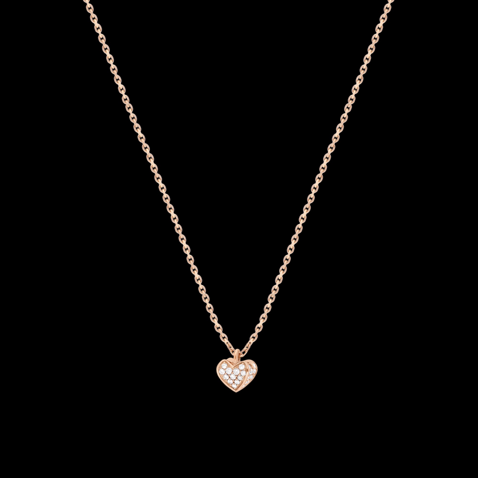 Collier petit modèle 1 cœur PG / D