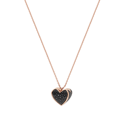 Collier très grand modèle 1 cœur PG / BD