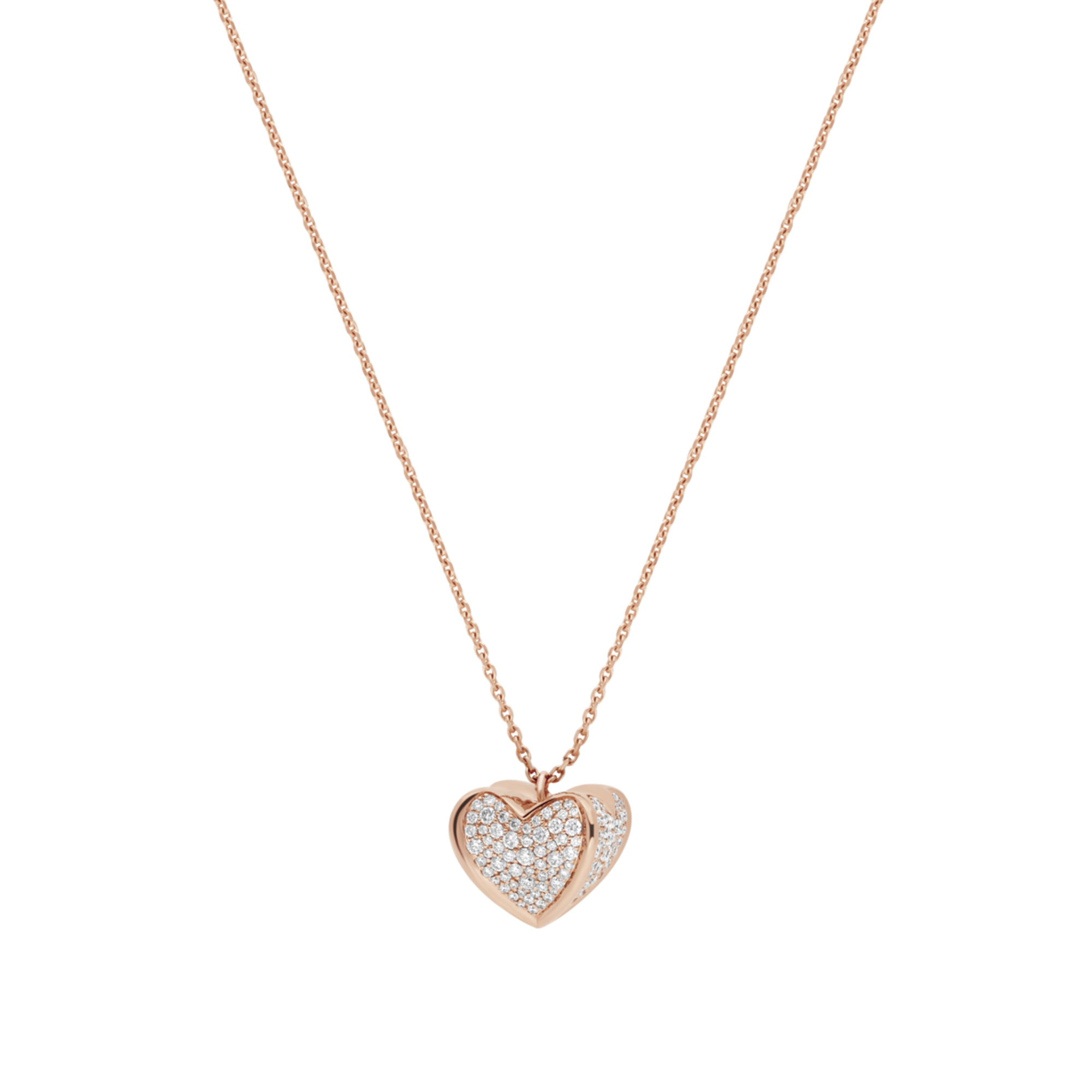 Collier très grand modèle 1 cœur PG / D